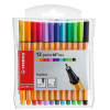 Micropunta/Felpa, Point 88 Mini, Punta Fina 0.4 mm, Estuche x 12. 12 Colores Surtidos
